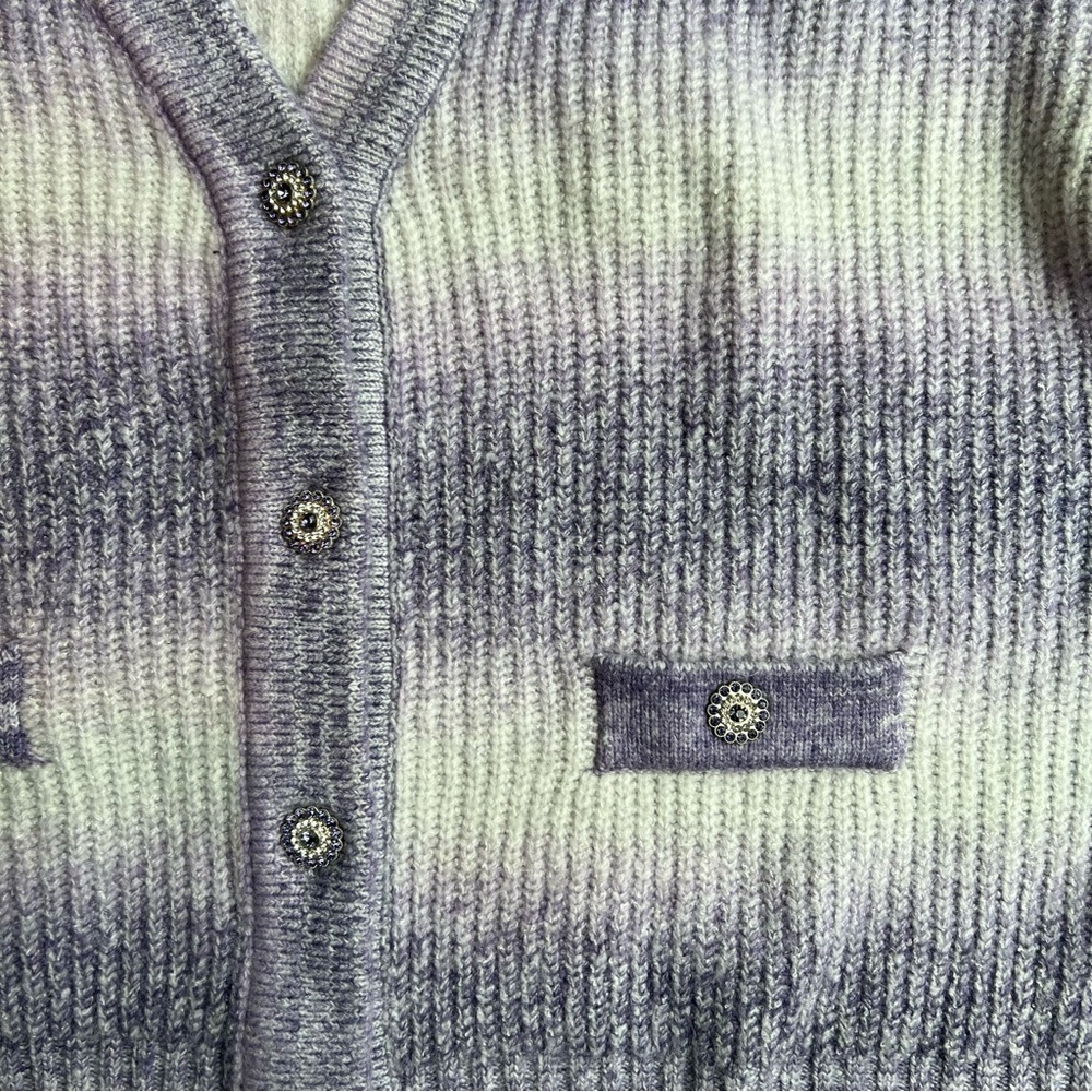 Jewel Button Gradient Sweater - Picture 3 of 3